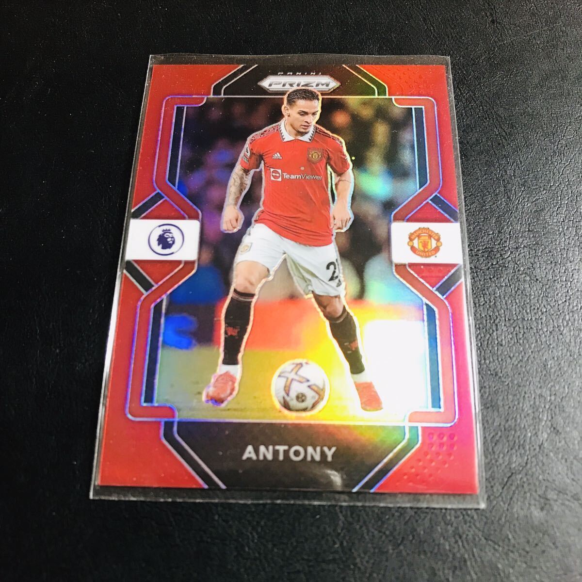 Antony / 2022-23 PANINI Chronicles SOCCER / PRIZM PREMIER LEAGUE EPL Red #/99 カード 99枚限定 アントニー マンU カラーマッチ！の画像1