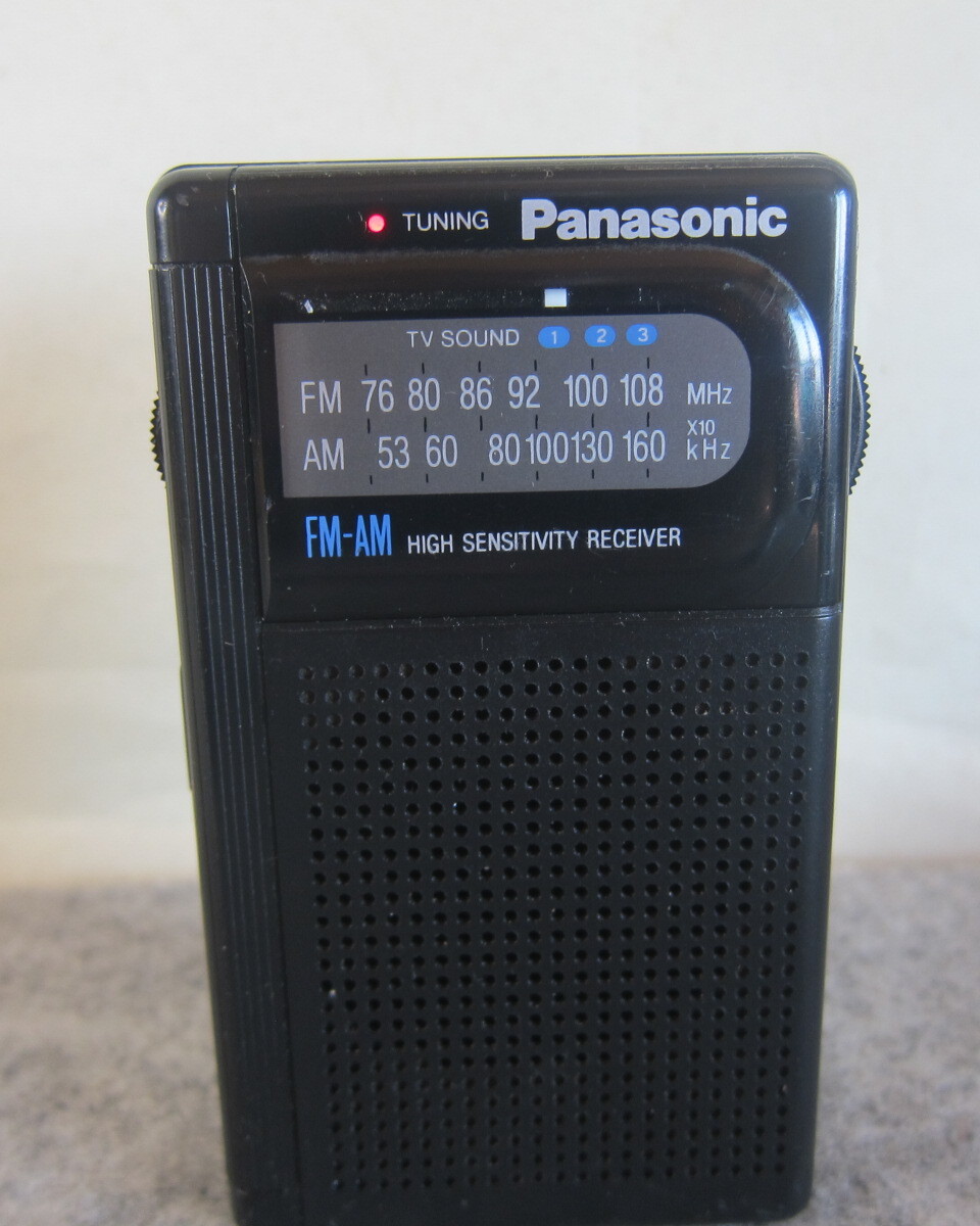 Panasonic パナソニック AM-FM 2-BAND ラジオ RF-501 難あり ワイドFM対応 新電池付 内部点検 受信動作確認品 12-11-1