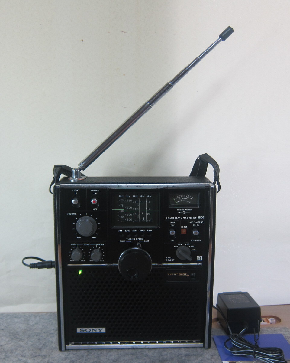 SONY ICF-5800 スカイセンサー5800 動作品 ACアダプター付き SONY ICF-5800 スカイセンサー5800 動作品 ACアダプター付き