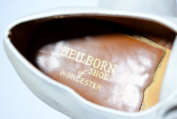  редкий Vintage товар *HEILBORN SHOE*USMC/ America море .. сервис обувь [8/25.5/ белый бежевый ] Goodyear производства закон /SERIAL:628/*X11J121