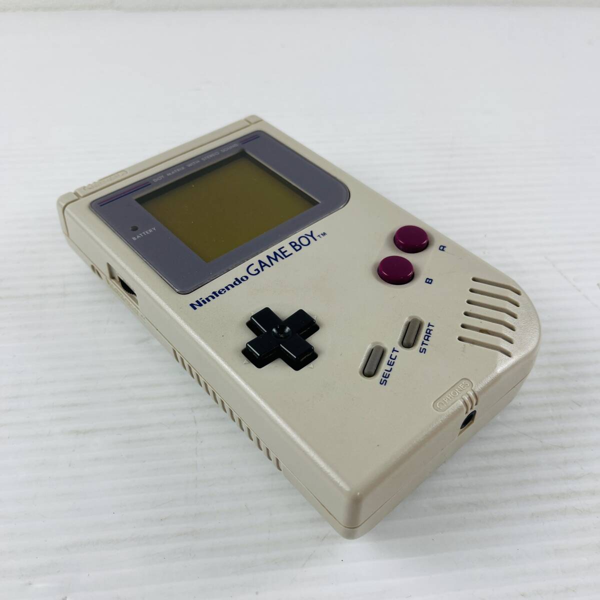 ●12【通電OK】任天堂 GAME BOY ゲームボーイ DMG-01 本体 初代 箱 説明書 イヤホン ニンテンドー Nintendo_画像2