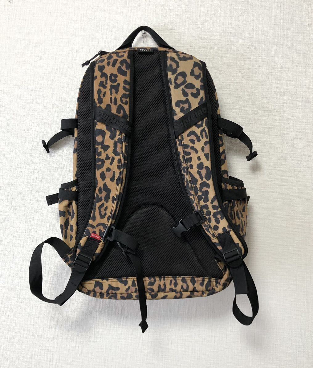 美品 20FW Supreme Backpack Leopard シュプリーム コーデュラ バックパック レオパード 豹柄 リュック バッグ 鞄 ビンテージ 90s stussy