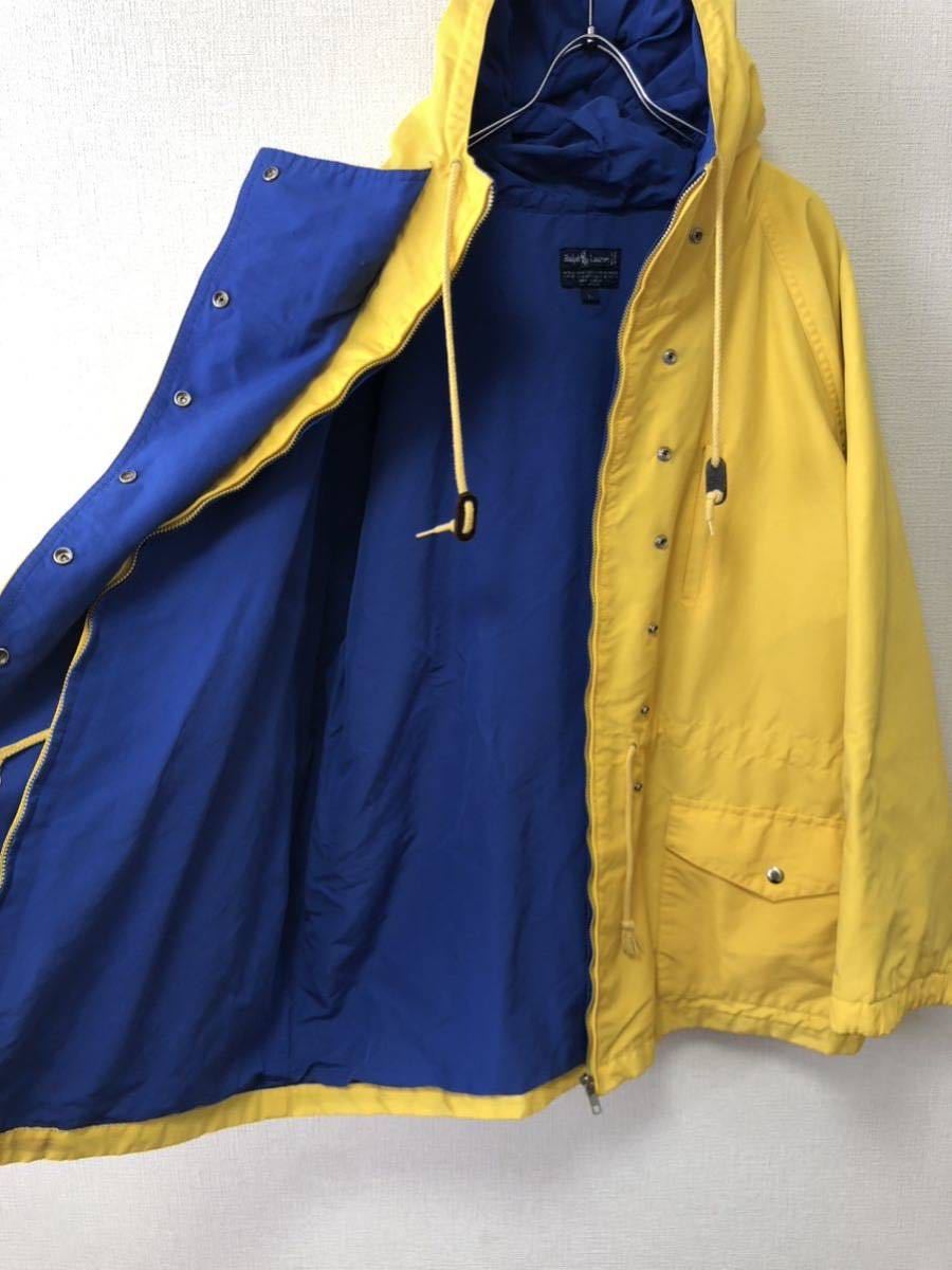 90's Polo by Ralph Lauren VINTAGE L ラルフローレン ビンテージ ファイヤーマン ジャケット コート 黄 hi tech sport rrl rl92 93 USA製_画像5