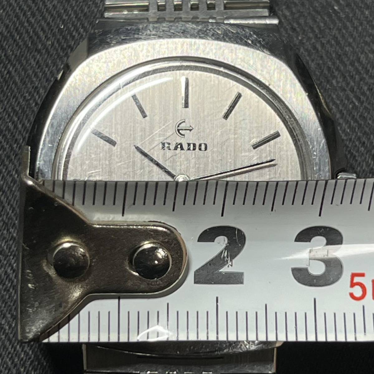 RADO ラドー メンズ腕時計 396.3008 エレガンス 手巻き シルバー文字盤 動作品 純正ブレス ヴィンテージ _画像10