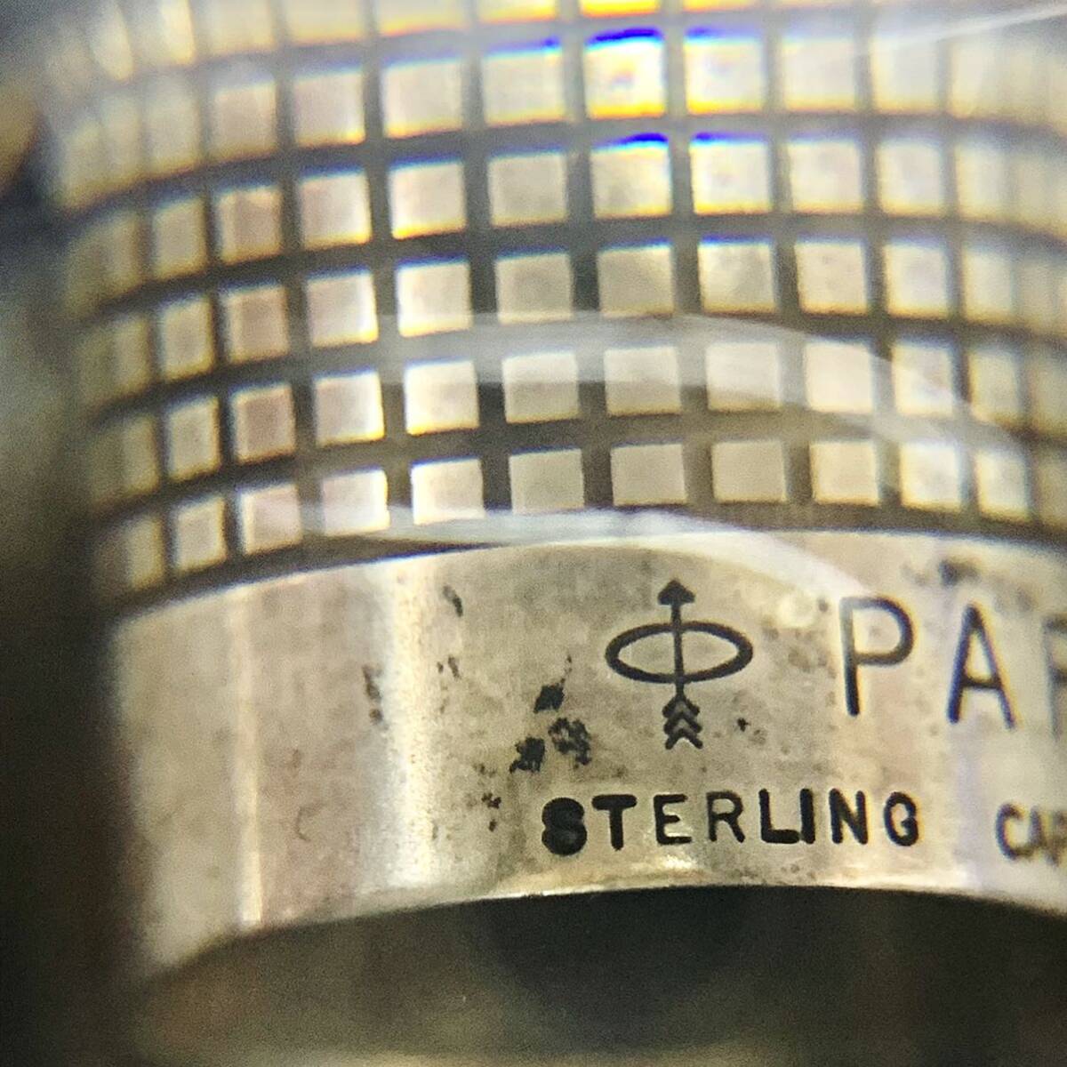 PARKER パーカー 万年筆 ペン先 14k刻印あり STERLING SILVER スターリングシルバー 刻印あり ケース付 ヴィンテージ 希少_画像10