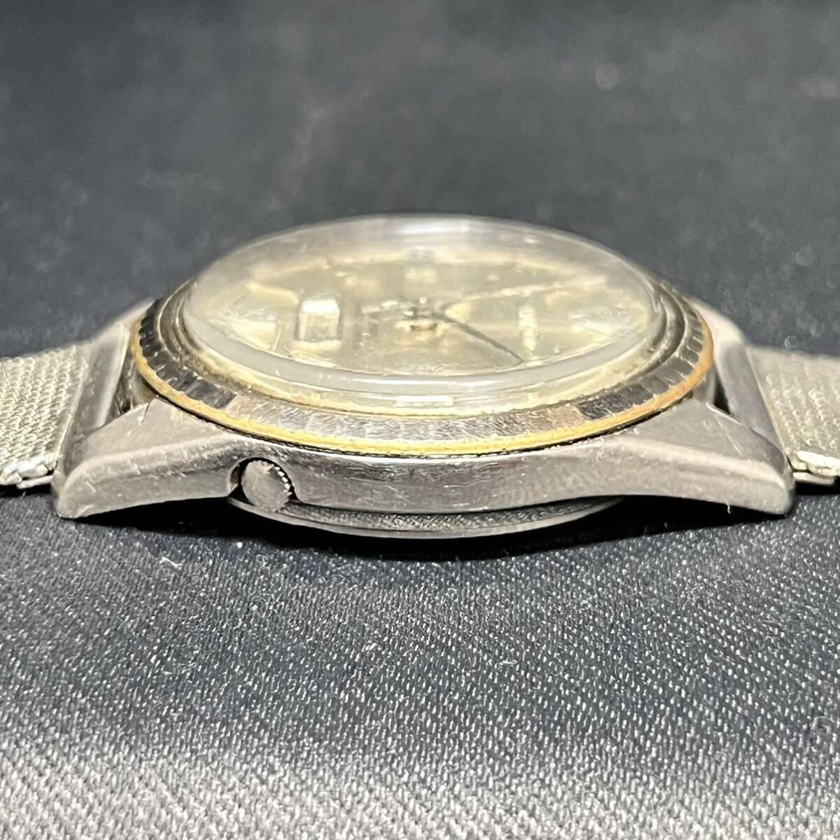 SEIKO セイコー SEIKOMATIC セイコーマチック 6206-8100 メンズ腕時計 自動巻き 26石 デイデイト シルバー文字盤 ジャンク_画像2