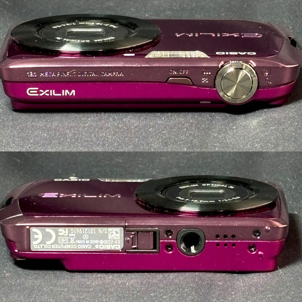 CASIO カシオ EXILIM EX-Z330 コンパクトデジタルカメラ カメラレンズ EXILIM OPTICAL 3x f=6.3-18.9mm1:3.1-5.6 動作確認済 充電器 付属品_画像5