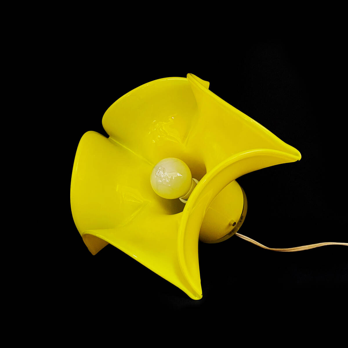  электризация OK! Iwata художественное стекло цветок type лампа / желтый / желтый цвет / retro / античный / Iwata стекло / цветок / непрямое освещение / интерьер / украшение 