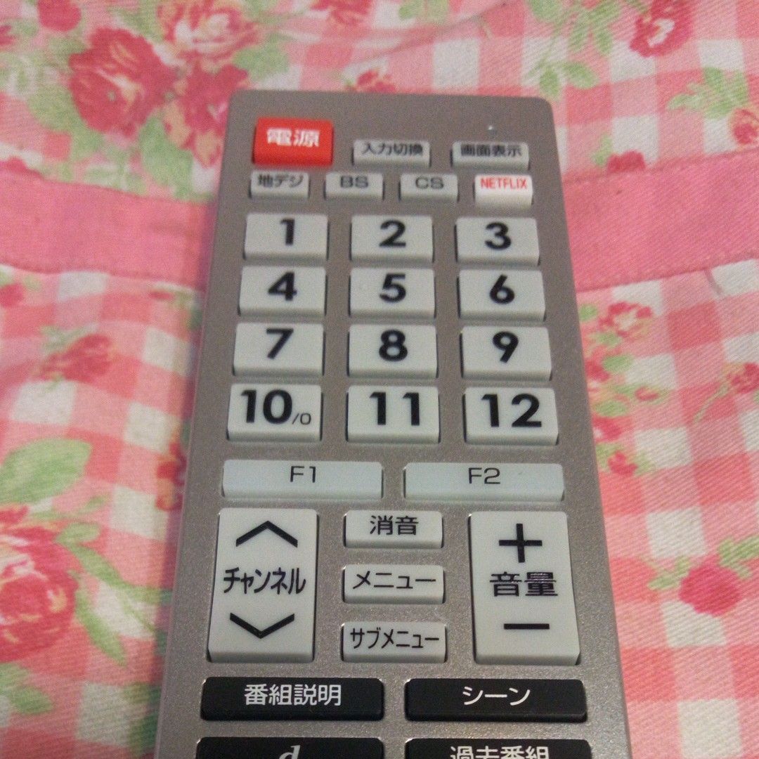 オーム電機 東芝レグザ テレビ用リモコン AV-R340N-T 中古準美品 管理番号:T114