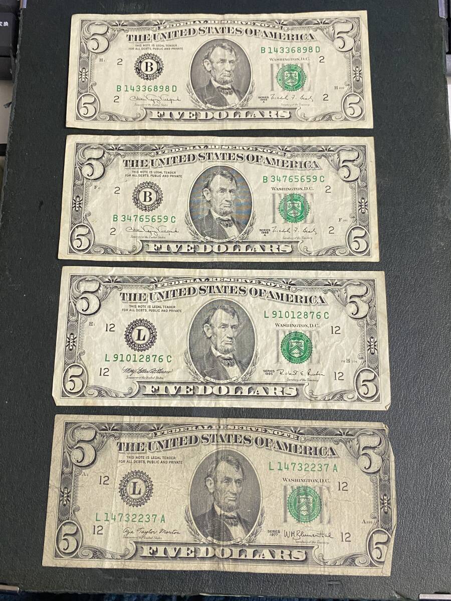 [外国紙幣]アメリカ/USA USドル/米ドル 20ドル/10ドル/5ドル紙幣 計150ドル分 古い紙幣 旧札[真贋不明]_画像3
