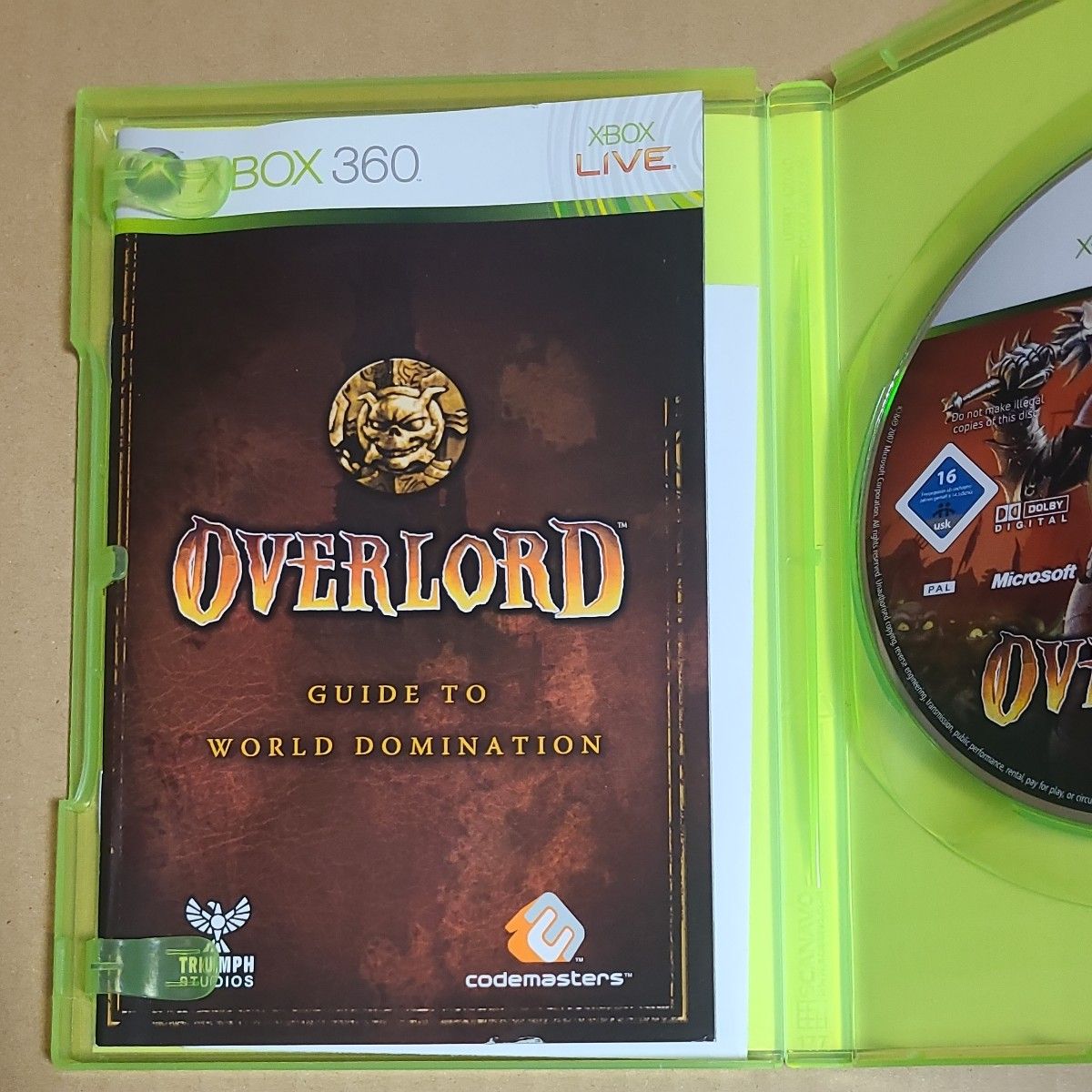 XBOX360ソフト EU版 OVERLORD (国内版本体動作可)