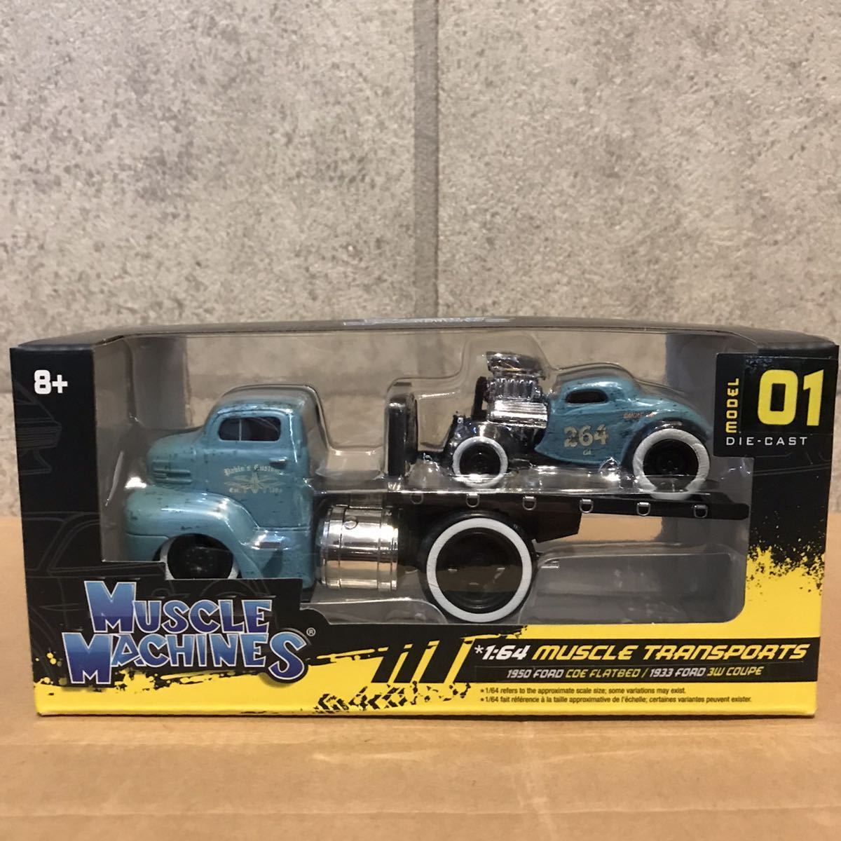 1950 フォード COE 1933 フォード 1/64 マッスルマシーンズ MUSCLE MACHINES maisto マッスル トランスポートの画像1