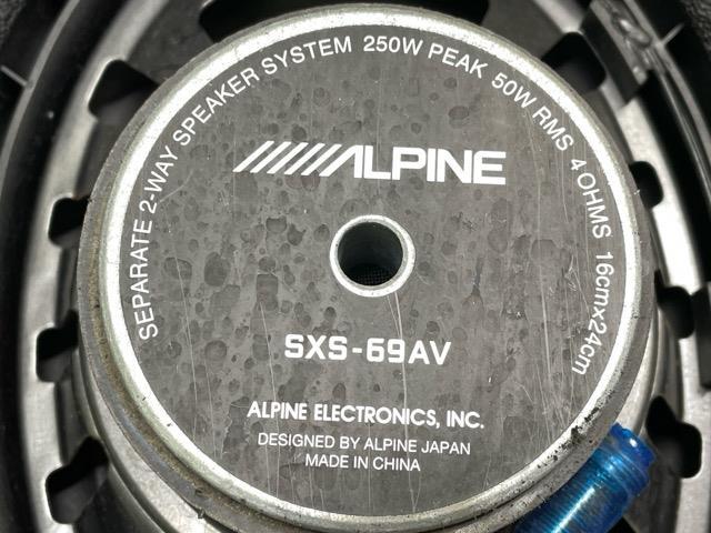 ヴェルファイア DBA-ANH20W フロントドアスピーカー左右　ALPINE SXS-69AV_画像3