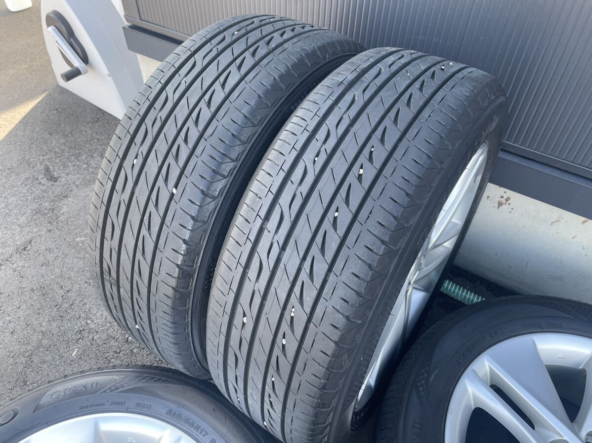 レクサス　HS　純正ホイール　ブリヂストン　レグノ　REGNO　GR-XⅡ 215/55R17　17×7J　＋39　5穴　114.3　4本セット_画像8