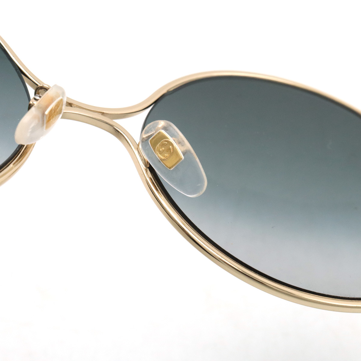 GUCCI Gucci GG pearl sunglasses I we around Shape Alessandro mike-re design smoked gradation 
