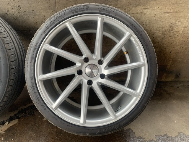 BMW VOSSEN CVT 19インチ タイヤ付き 中古品4本セット F30 F31 F32 F33 F36 F10 F11 PCD120 8.5J/10J 225/40R19 255/35R19_画像5