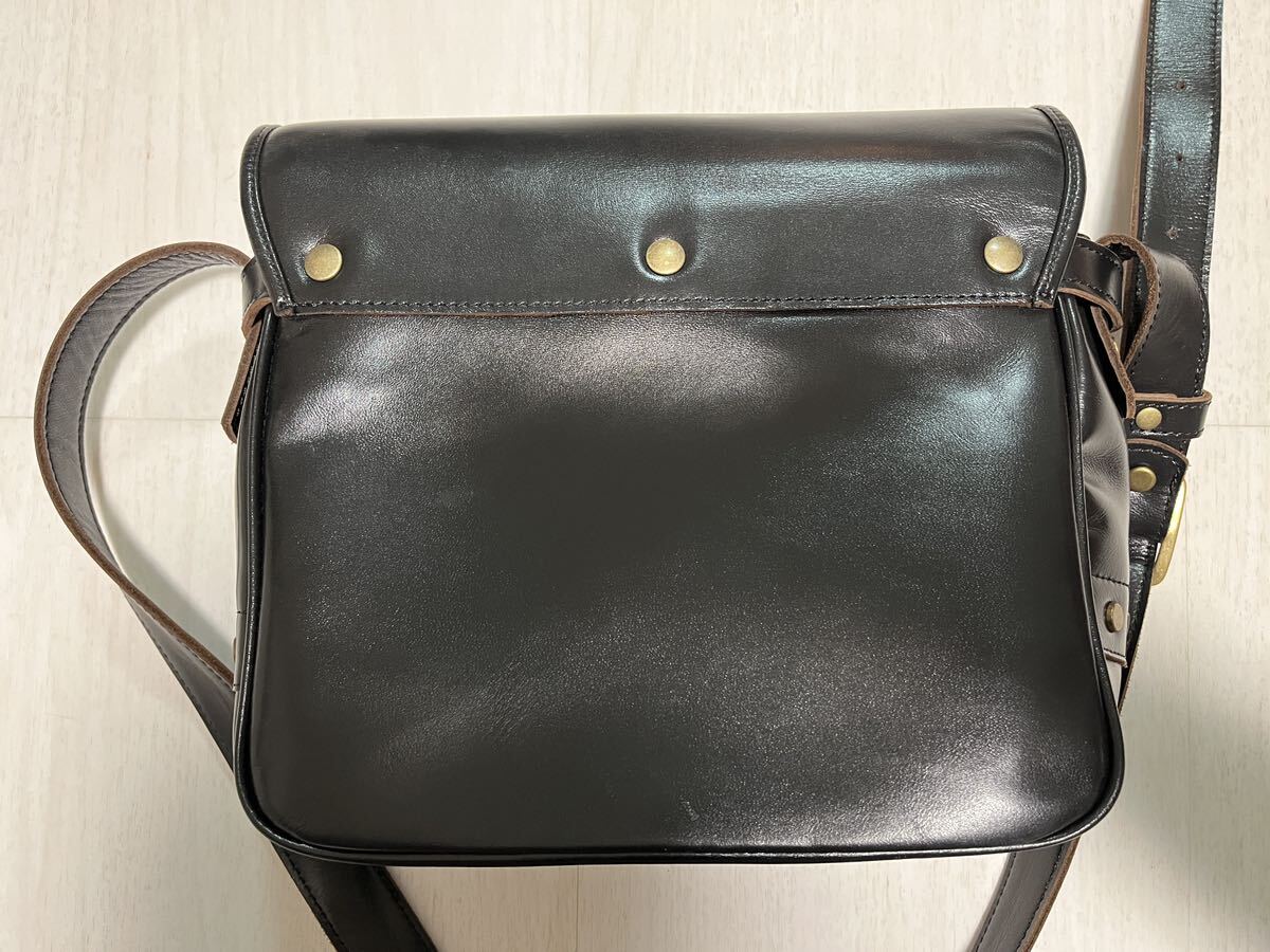 Y'2 LEATHER ワイツーレザー【BG-10-S】【VINTAGE HORSE MAIL BAG】 ビンテージホース メールバッグ 茶芯ホースハイド _画像5