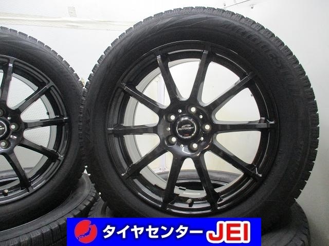 18インチ VRX2 225/55R18 7J+48 114.3 フォレスター 中古スタッドレスホイール4本セット 送料無料(SA18-4017）