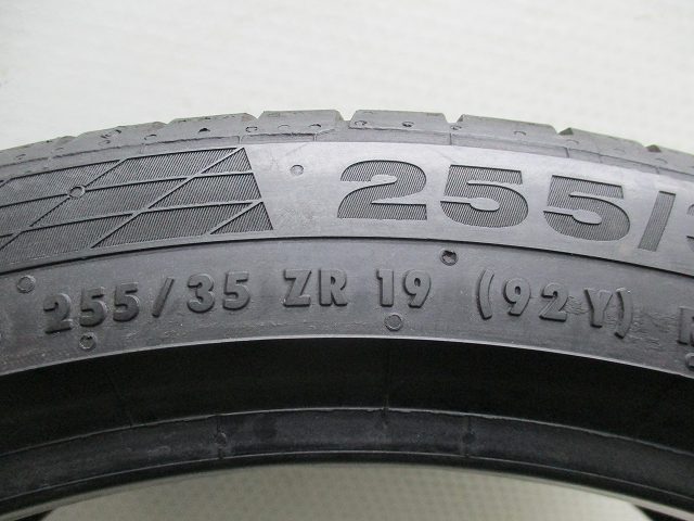 255-35R19 8-7.5分山 コンチネンタル 2020年製 中古タイヤ【2本セット】送料無料(M19-6419）_画像5