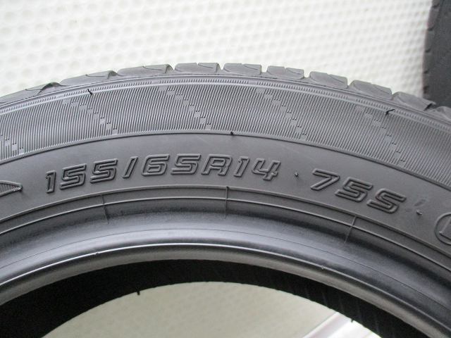 155-65R14 9-8.5分山 ダンロップ エナセーブEC204 2023/2022年製 中古タイヤ【4本】送料無料(M14-6504）_画像5