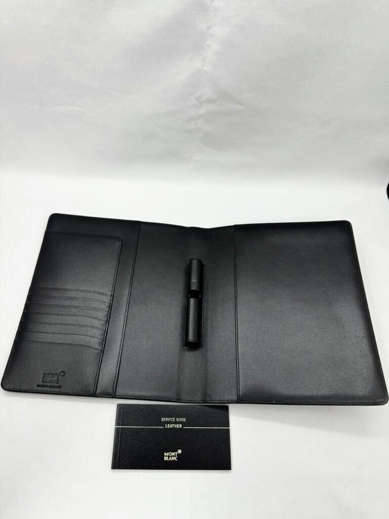 極美品 モンブラン ノートカバー A5サイズ ブラック マイ 極美品 モンブラン ノートカバー A5サイズ ブラック マイ