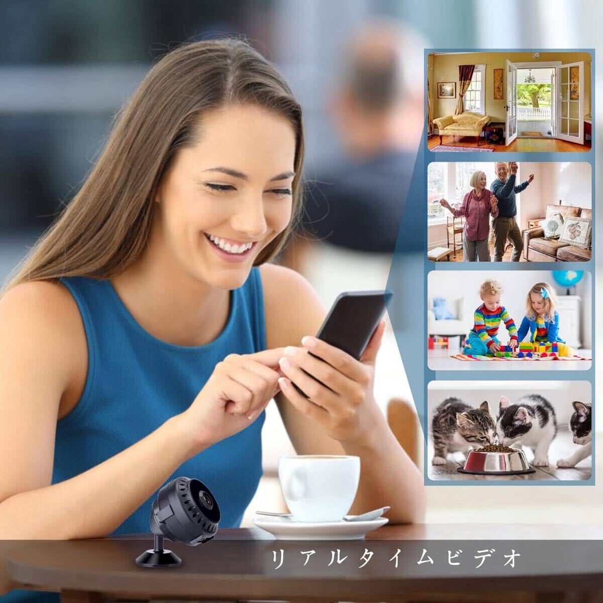 ~ great special price ~ length hour video recording recording indoor for battery type wiring un- necessary interior infra-red rays night vision microminiature security camera WiFi smartphone . is possible to see real time .. security camera 