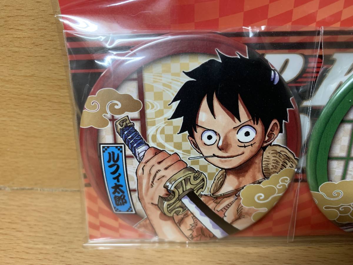 新品未開封品♪ JF2020限定Ver 「ワンピース ONE PIECE」　コレクション缶バッジ　２個セット（ルフィー＆ゾロ） 当日発送も！　@2252_画像2