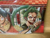 新品未開封品♪ JF2020限定Ver 「ワンピース ONE PIECE」　コレクション缶バッジ　２個セット（ルフィー＆ゾロ） 当日発送も！　@2262