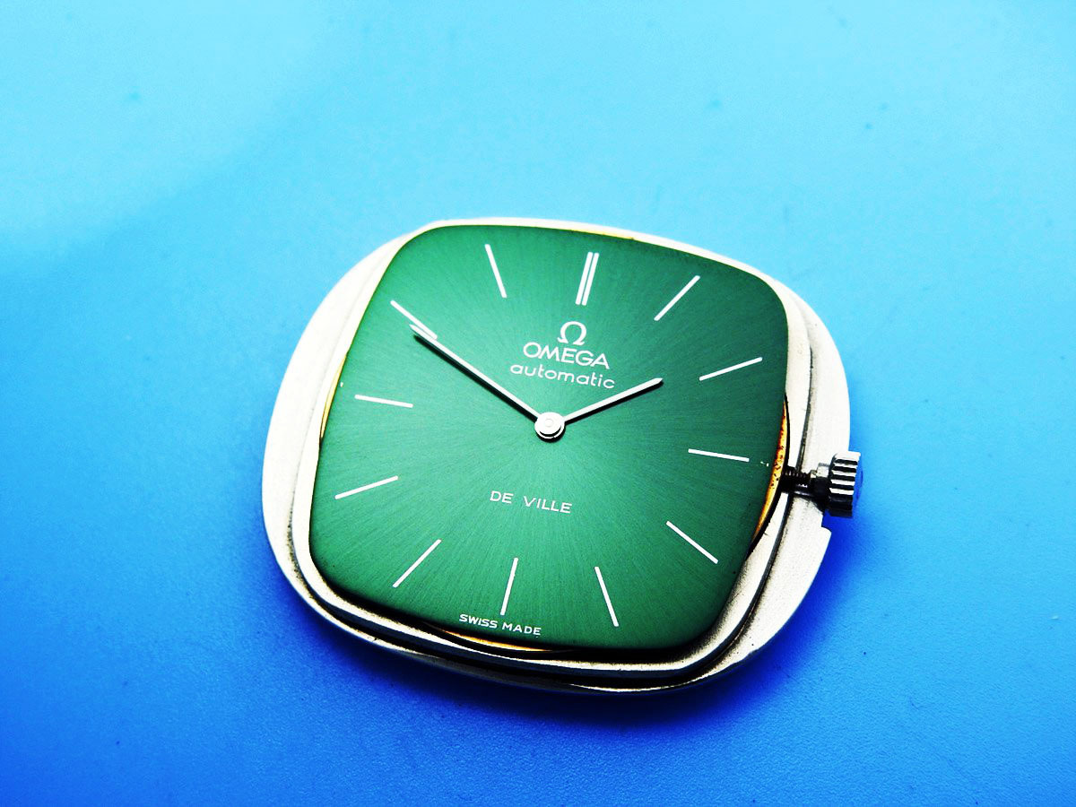 OMEGA オメガ DeVill デビル Steel メンズ Green dial 自動巻き (美品、OH済み) / 36mmの画像9