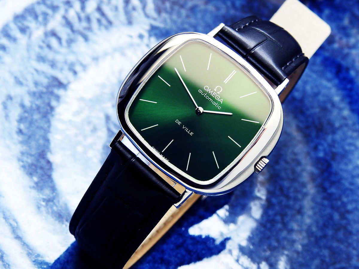 OMEGA オメガ DeVill デビル Steel メンズ Green dial 自動巻き (美品、OH済み) / 36mm_画像2