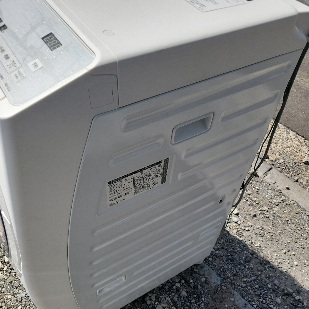 BD-SX120HR 右開き ドラム式洗濯乾燥機 HITACHI 2023年 通電保証 美品の画像3