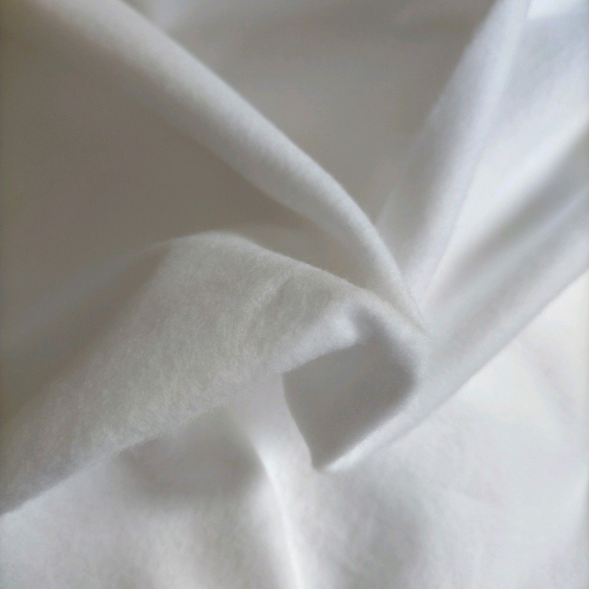 国産 白色 ネル生地 600番  両面起毛 巾70cm × 1m