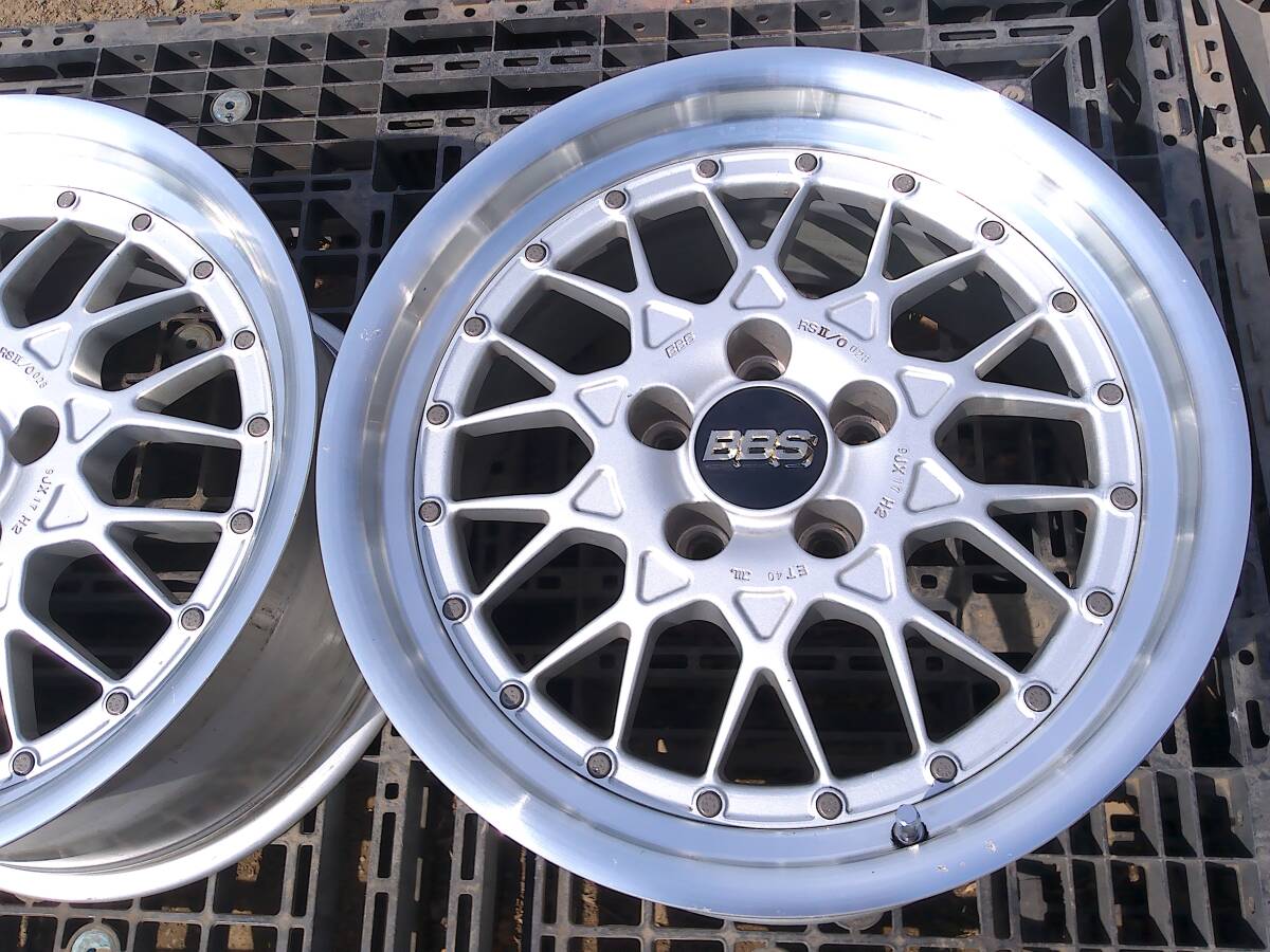 BBS RSⅡ O 028 メッシュ 17インチ 5穴 114.3 9J 40 USDM ヘラフラ 旧車 RS2 028_画像2