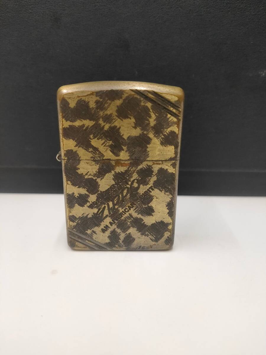 ＃5186A　☆ZIPPO　☆通常型　☆迷彩？　☆オイルライター　☆火花未確認　☆喫煙グッズ　☆ジッポー_画像1