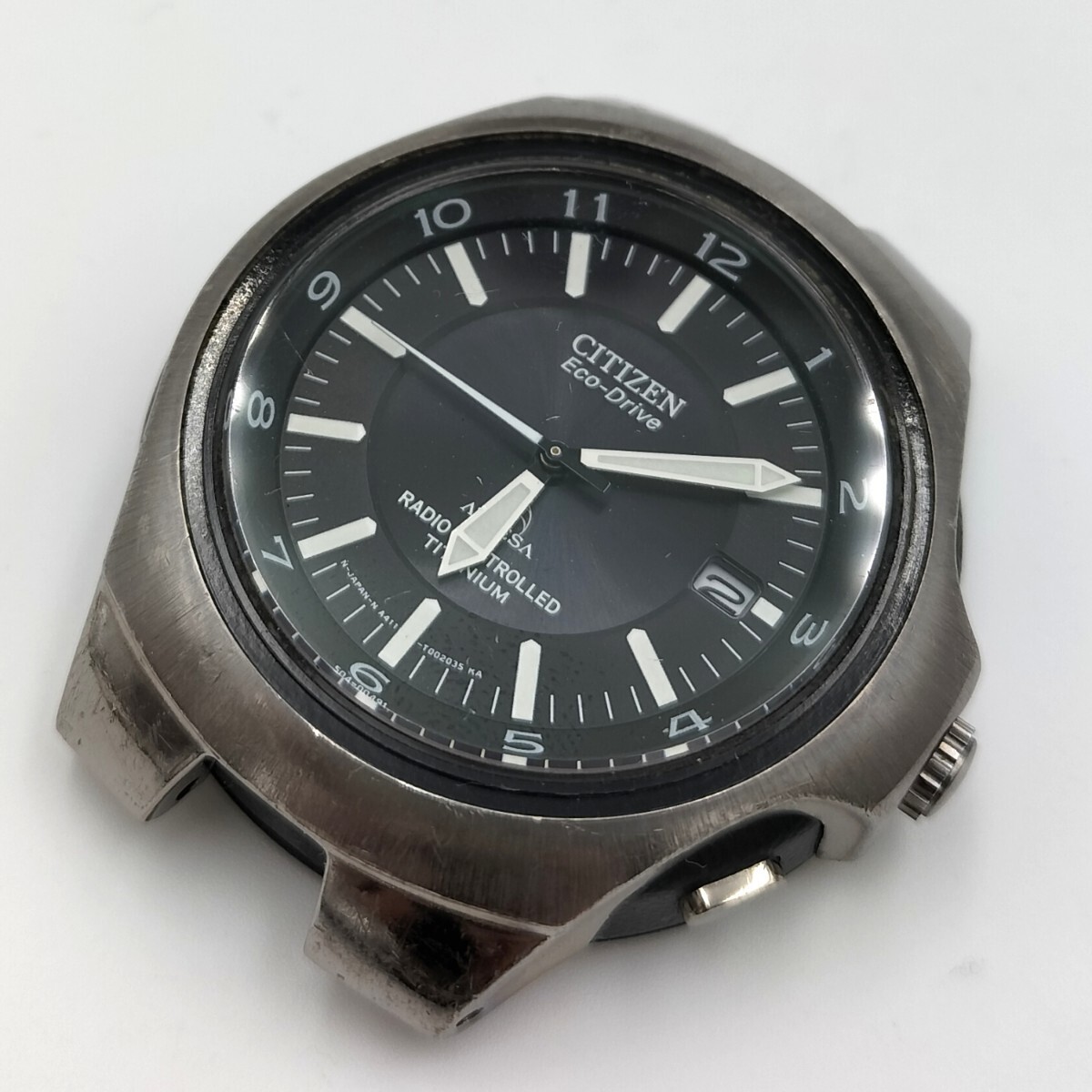 腕時計 部品 シチズン アテッサ A411 正常動作確認済みムーブメント・文字盤 本体のみの出品 A411-T001165の画像1