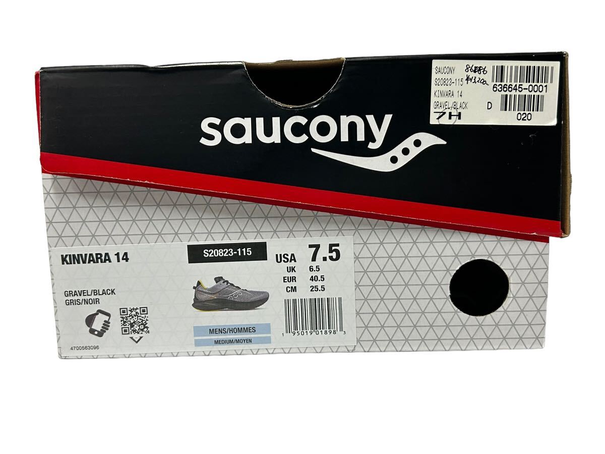 【M-122】極美品 saucony KINVARA14 サッカニー キンバラ 14 S20823-115 GRAVEL/BLACK_画像7