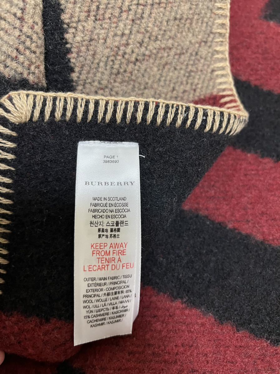 BURBERRY CHILDREN　バーバリー マフラー ポンチョ 希少品　美品　送料無料!!!_画像6