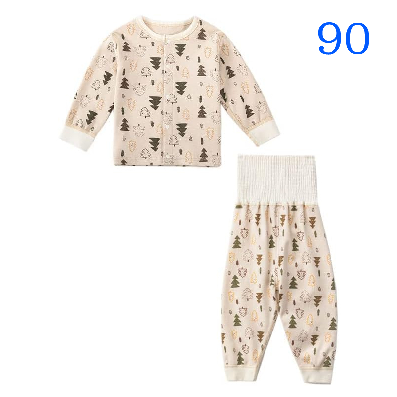 Lettyhe детская одежда пижама салон одежда верх и низ в комплекте зеленый 90