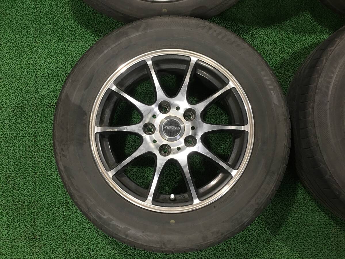 ノア等に!! HOTSTUFF 15x6J PCD114.3 195/65R15 BS PLAYZ PX-RV 夏タイヤ 売切!!_画像2