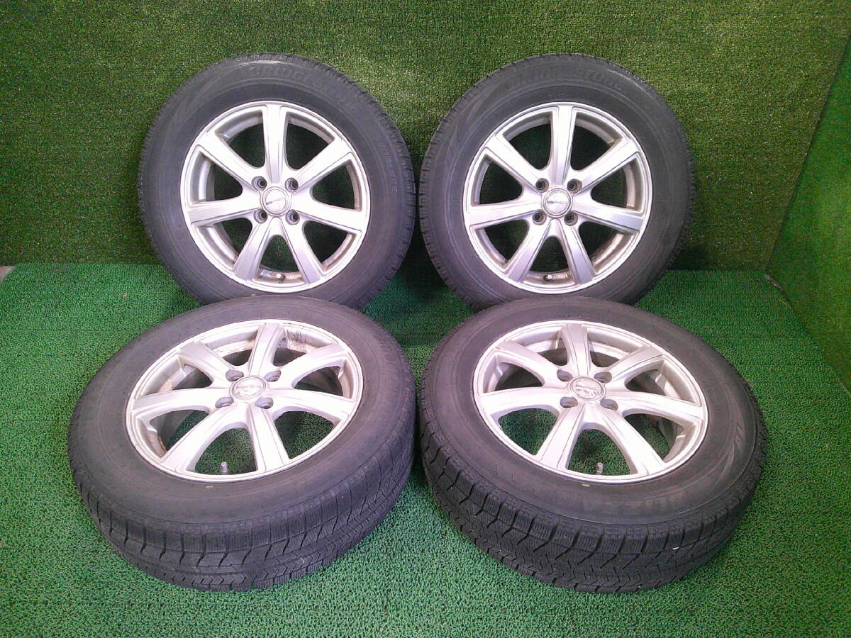 コンパクトカーに!! PRD 15ｘ5.5J PCD100 BS VRX 185/65R15 冬タイヤ 売切!!の画像1