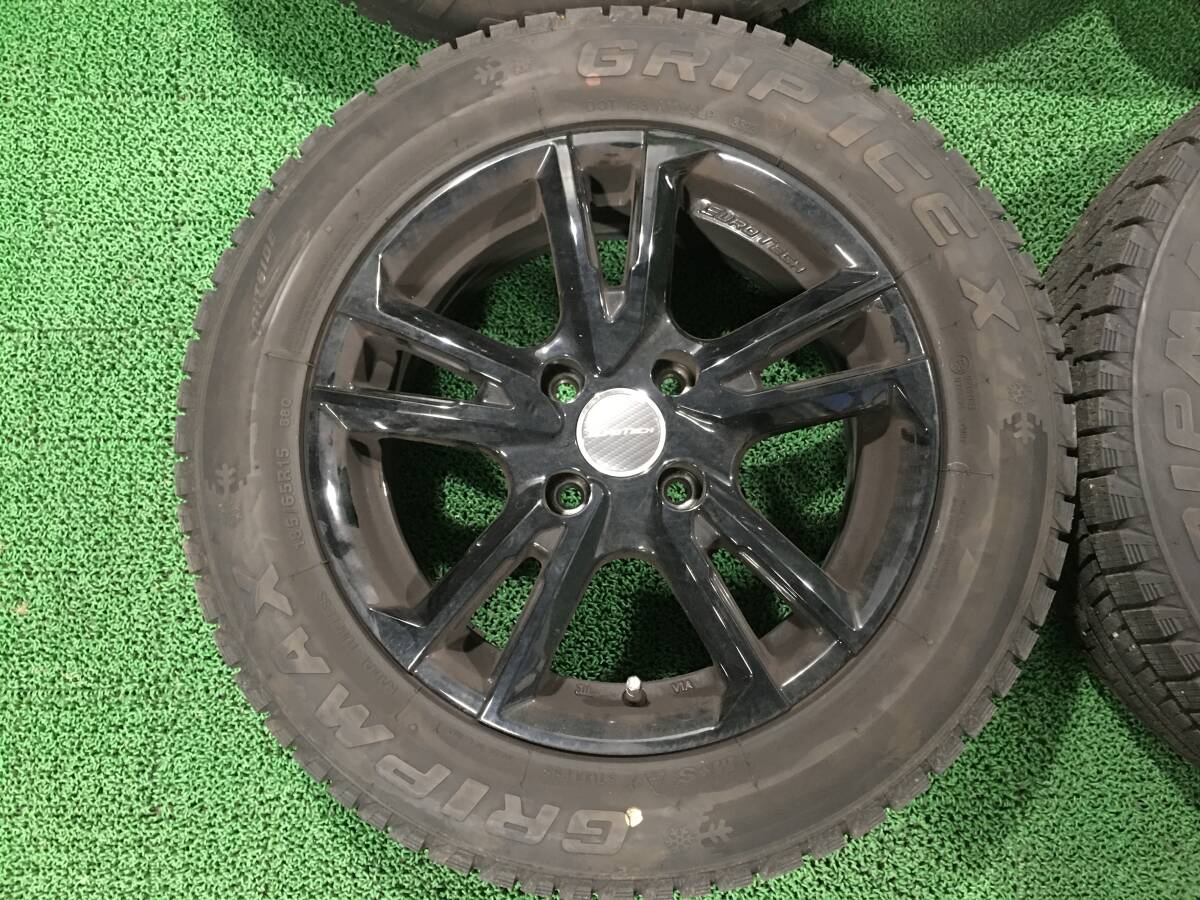 欧州車に!! レアマイスター 15ｘ6J PCD108 GRIPMAX GRIP ICE X 185/65R15 冬タイヤ 売切!!_画像2