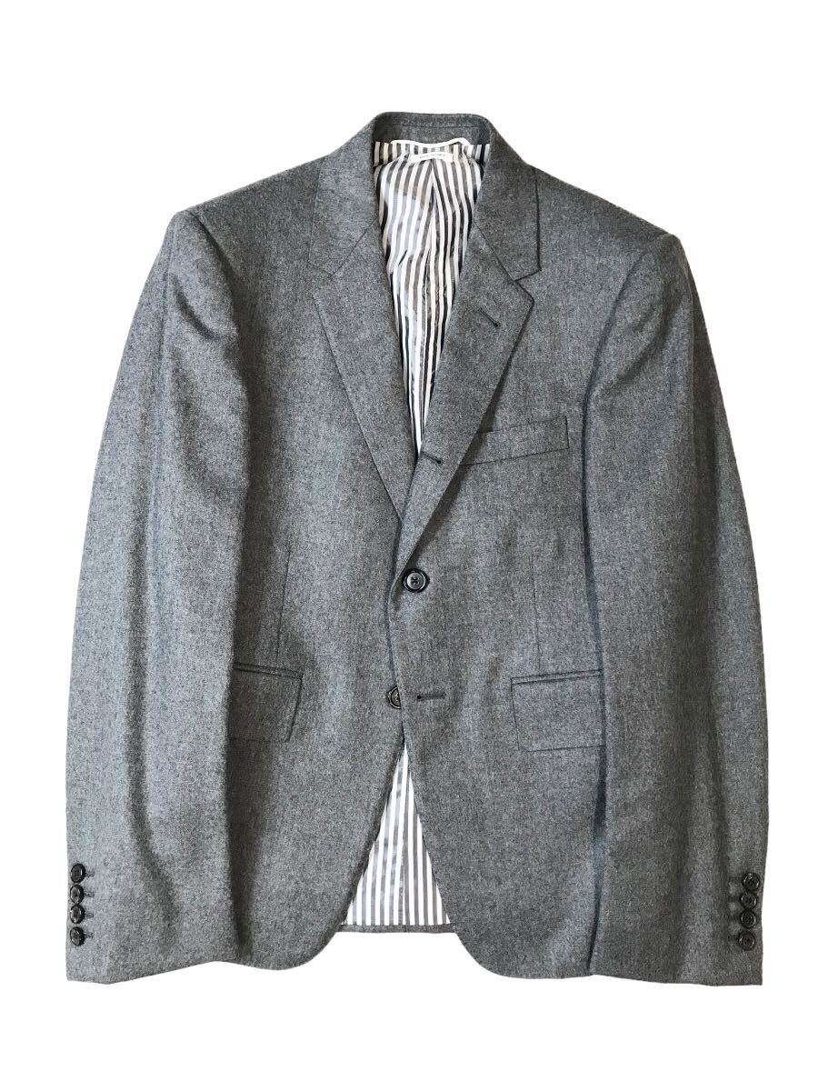 (D) внутренний стандартный THOM BROWNE Tom Brown шерсть выставить галстук приложен 00 костюм серый 