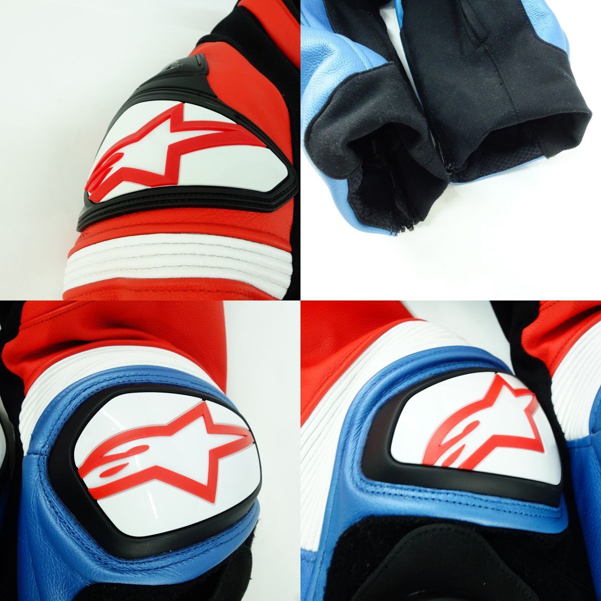 119 Alpinestars/アルパインスターズ×HONDA/ホンダ GP PRO v2 レザースーツ レーシングスーツ US42/EU52 トリコロール バイクウェア※美品_画像7