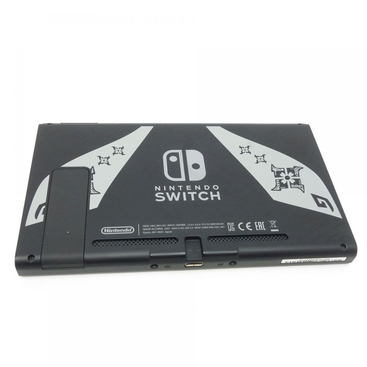 056 任天堂 Nintendo Switch ニンテンドースイッチ 本体 モンスターハンターライズ スペシャルエディション HAD-S-KGAGL ※中古_画像3