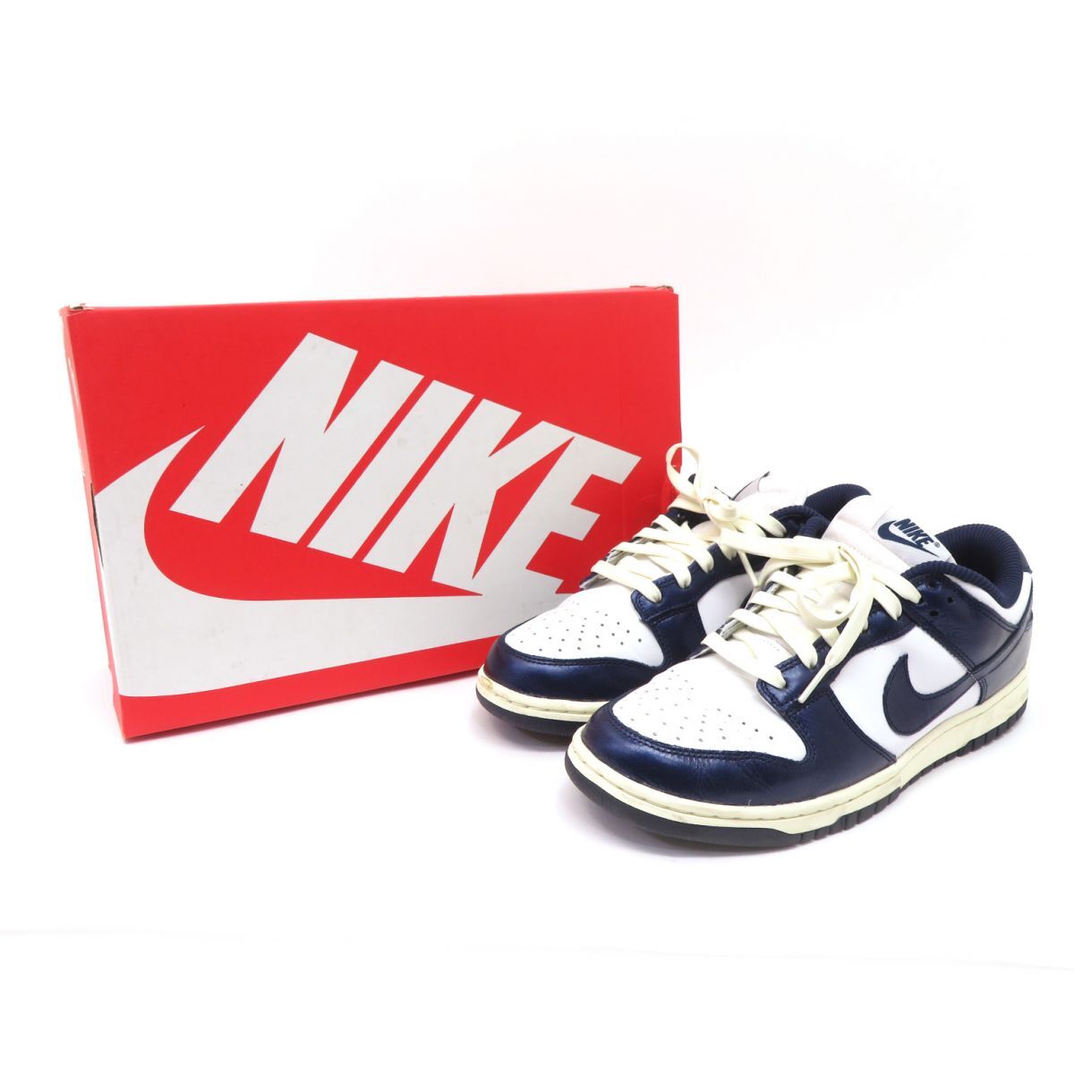 153s NIKE ナイキ WMNS DUNK LOW PRM ウィメンズ ダンク ロー プレミアム FN7197-100 US9.5 26.5cm 箱有 ※中古_画像1