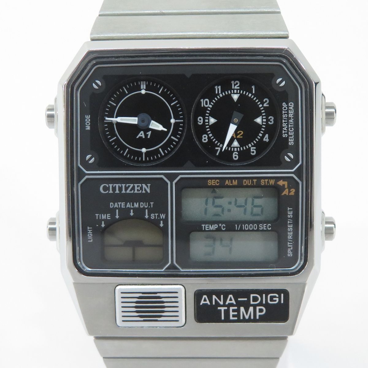 158s CITIZEN シチズン ANA-DIGI TEMP アナデジテンプ 復刻モデル JG2101-78E 8989-S116864 クォーツ 腕時計 ※中古の画像1