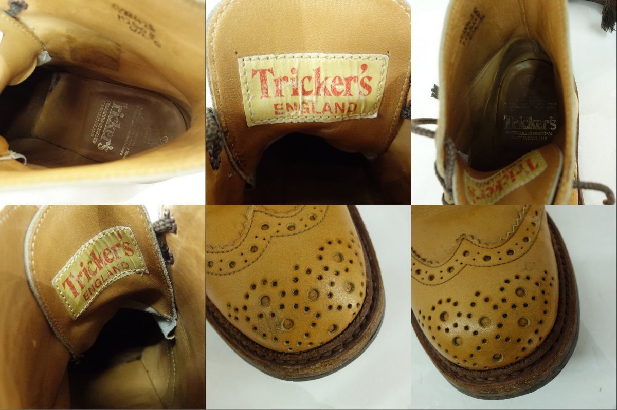 156 Tricker’s トリッカーズ モールトン カントリーブーツ M2508 UK6.5 箱有 ※中古_画像7