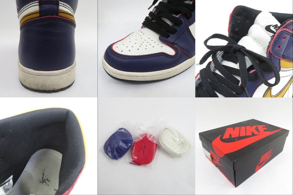 153s NIKE ナイキ AIR JORDAN 1 HIGH OG DEFIANT エアジョーダン ハイ ディファイアント CD6578-507 US9 27cm 箱有 ※中古_画像8