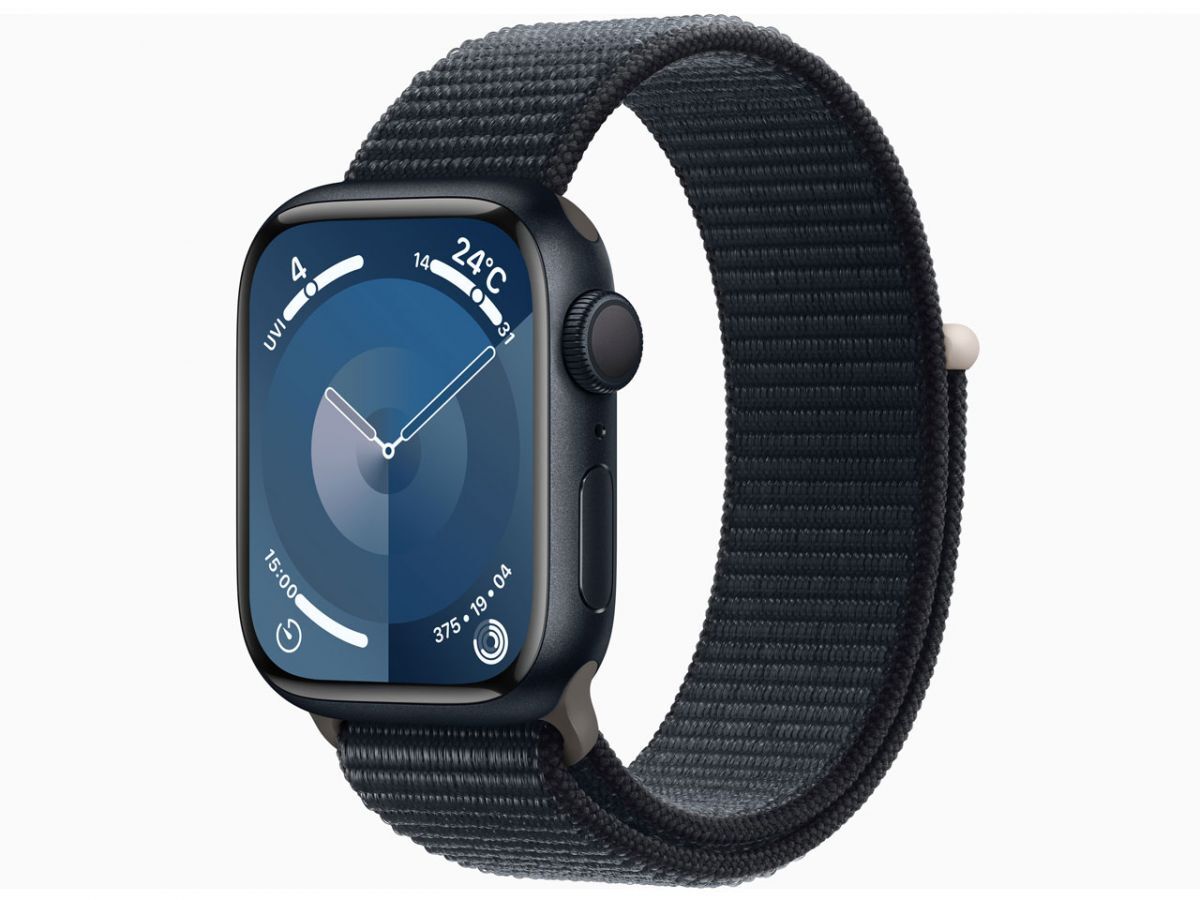115[ внутри коробка нераспечатанный ]Apple Watch Series 9 GPS модель aluminium 41mm MR8Y3J/A midnight спорт петля 