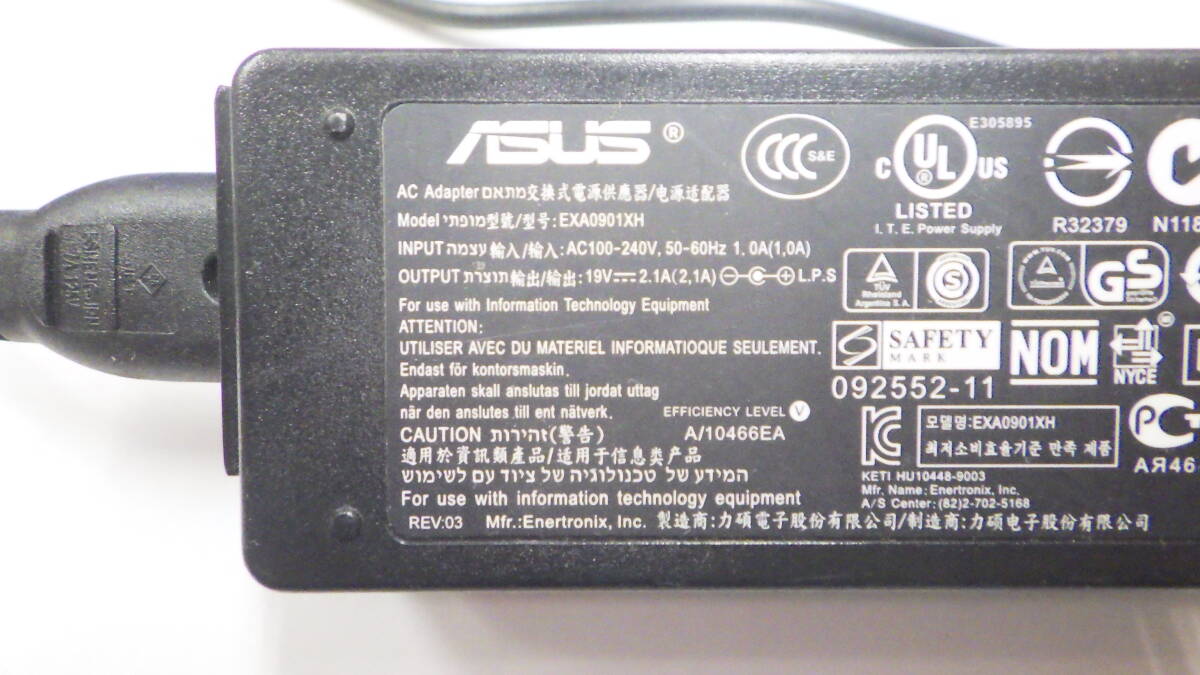 新入荷　ASUS　ACアダプタ　EXA0901XH　19V 2.1A　ケーブル付　中古動作品　_画像2